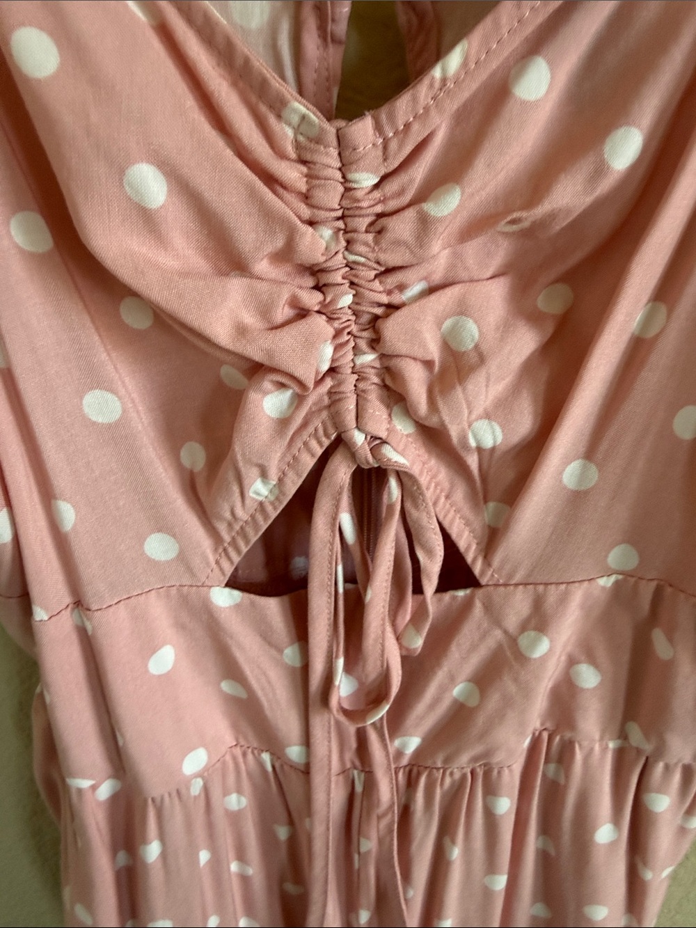 Wild Fable PinkPolka Dot Spaghetti Strap Jumpsuit - Picture 3 of 6